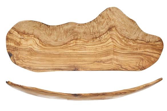 Fruitschaal uit olijfhout, Size: 33 - 38 cm