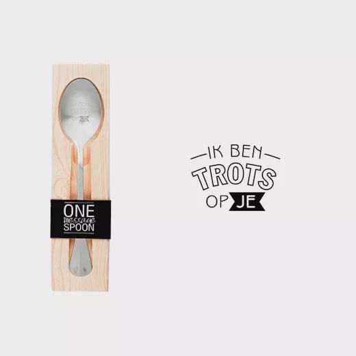 One Message Spoon - Trots op je