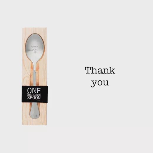 One Message Spoon - &quot;Thank You&quot;