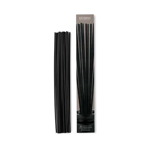 Geurstokjes, zwart, hervulling (set van 18 stokjes 25 cm)