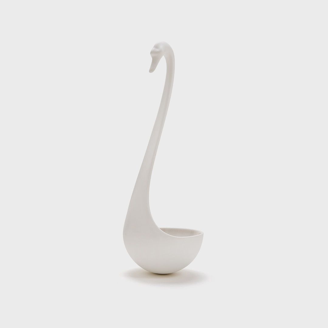 Swanky drijvende pollepel, Colour: Wit