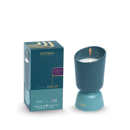 Iconic Color Bougie Parfumée Rechargeable 220 ml, Scent (geur): Figue Noire