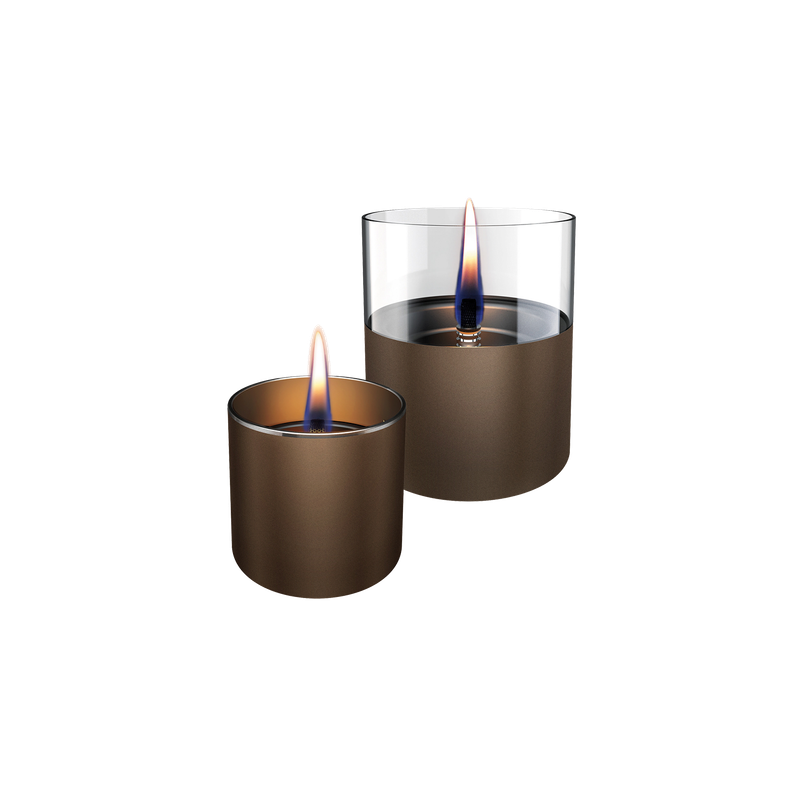 Tender Candle Set "Lilly" 8 en 10  (2 pack chocolate)