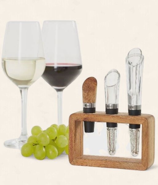 Vine Wijnset 3 stuks: stopper, schenker en beluchter