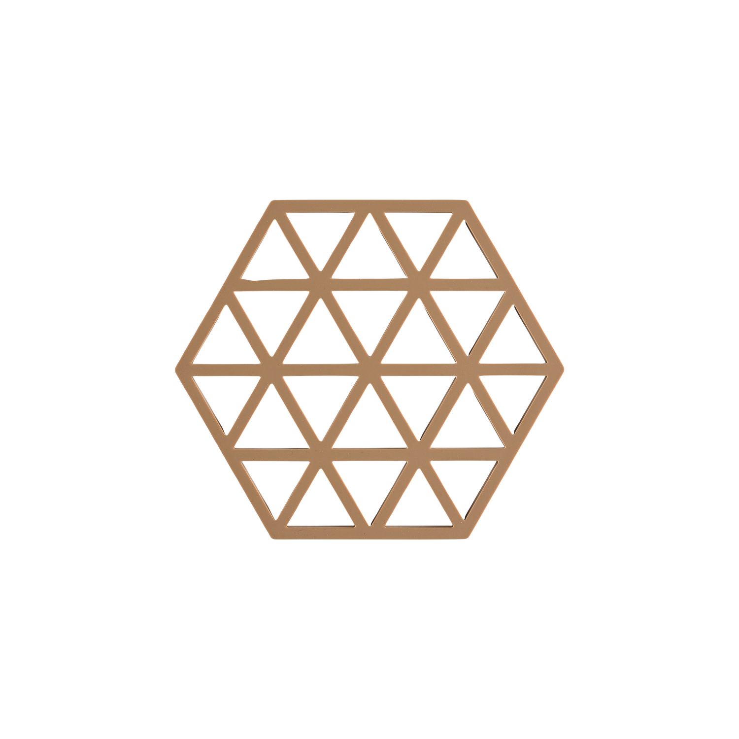 Triangles HEXAGON onderlegger, Colour: Terracotta