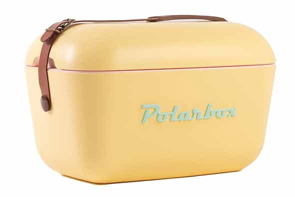 Polarbox 20L Classic Retro Vintage Style, Colour: Geel