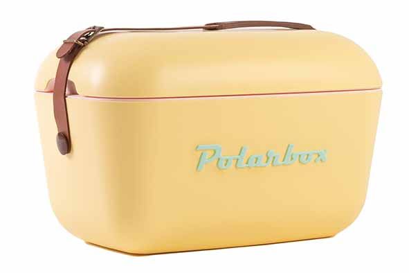 Polarbox 20L Classic Retro Vintage Style, Colour: Geel