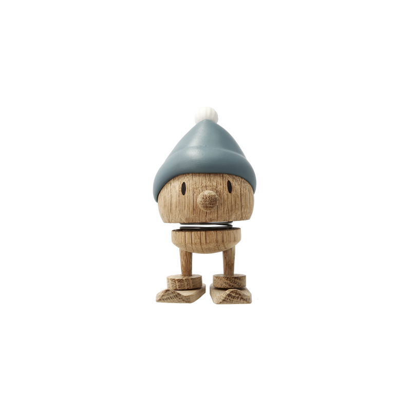 Hoptimist op ski's / oak, Colour: blauw