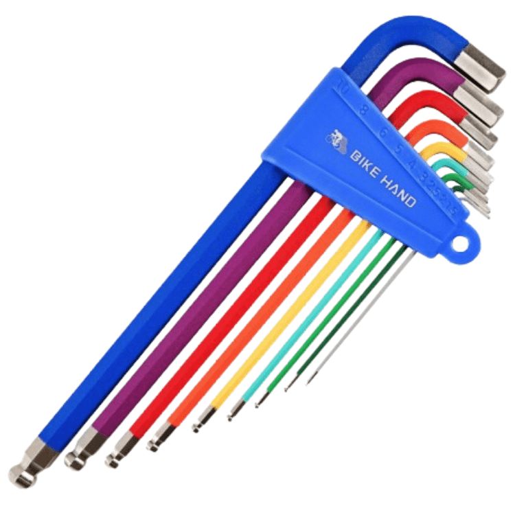 W/SHOP TOOL HEX KEY WRENCH, Colour: Rainbow