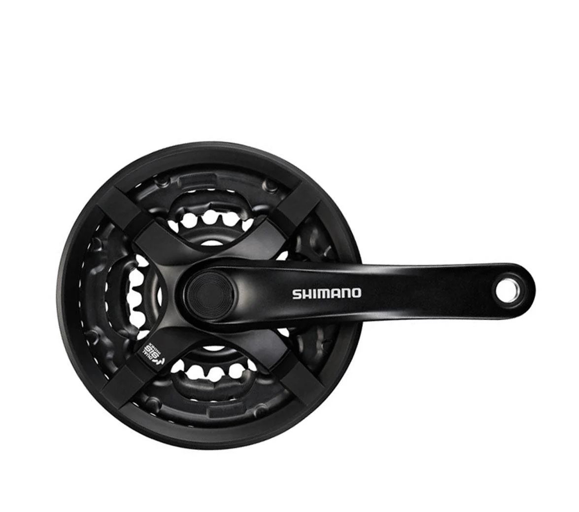 SHIMANO CHAINSET FC-TY501 48-38-28T, Colour: Black