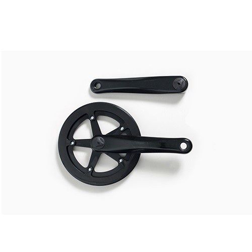 ABC CRANKSET SINGLE SPEED 170MM 40T DBL CHAIN GUARD, Colour: Black