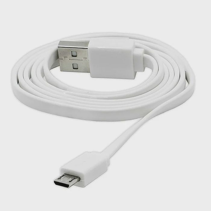 RED-E CABLE FLAT MICRO USB 1M, Colour: White