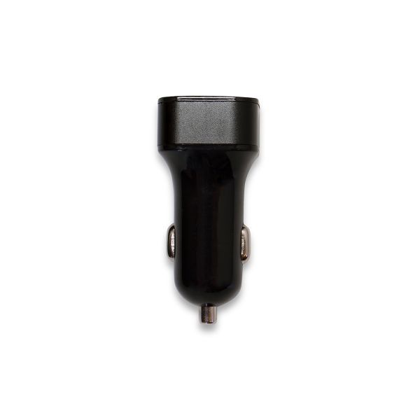 RED-E DUAL CAR CHARGER, Colour: Black