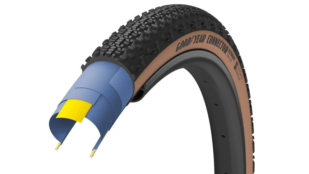 CONNECTOR ULTIMATE TUBELESS COMPLETE 700X45 TAN, Colour: Tan