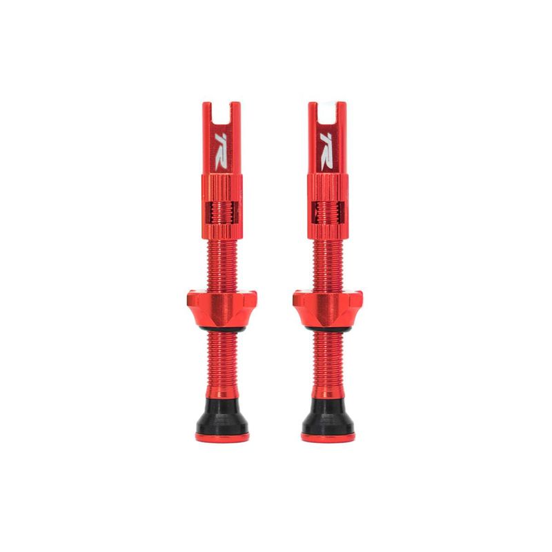 RYDER TUBELESS VALVE SET 48MM ALU RED
