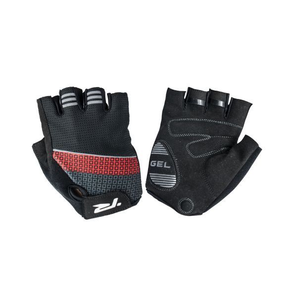 RYDER GLOVE AERO GEL 2.0, Colour: Black/Red Fade, Size: S