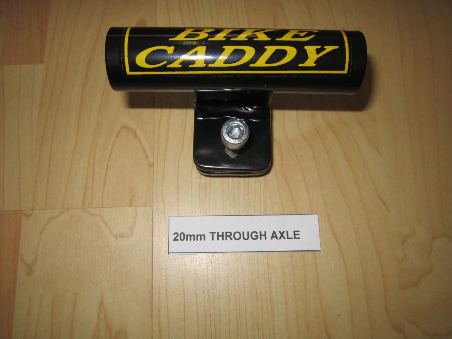 BIKE CADDY FRONT FORK HOLDER THROUGH AXEL, Colour: Black