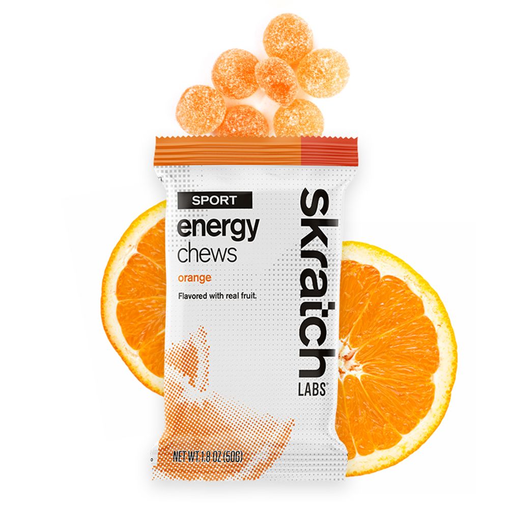 SKRATCH  SPORT ENERGY CHEWS, Colour: Orange