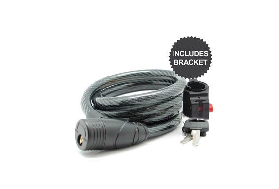 RYDER LOCK KEYCOIL, Colour: Black