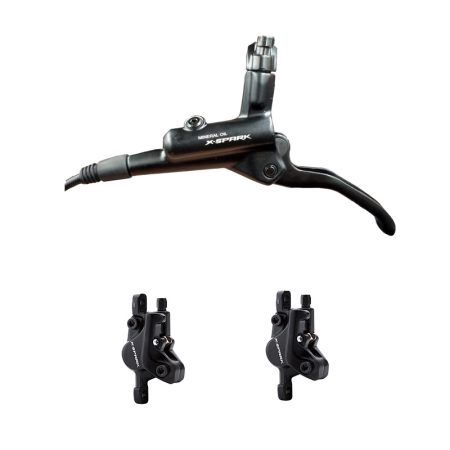 BRAKE HYDRAULIC DISC SET EXCL. ROTORS, Colour: Black
