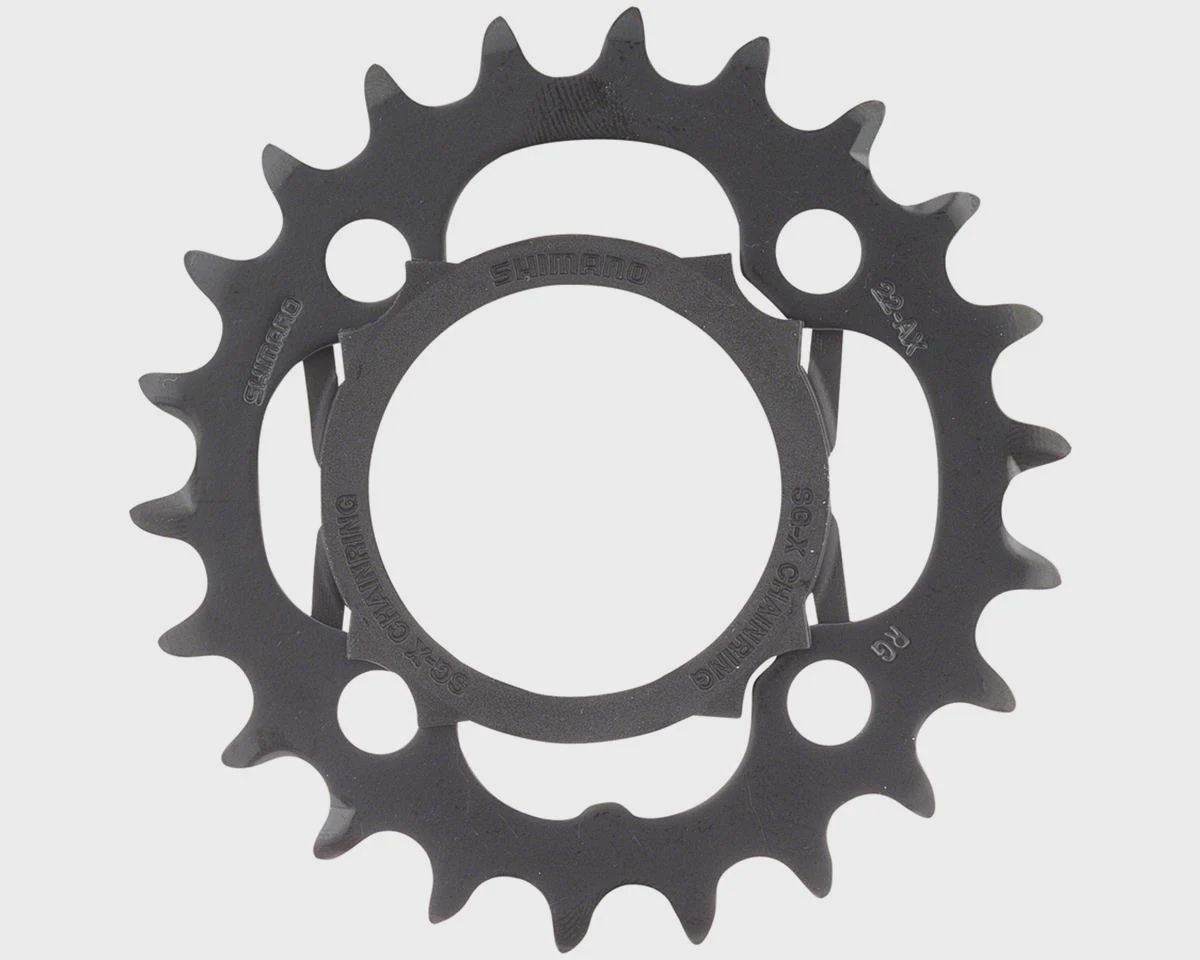 SHIMANO FCM4000 CHAINRING 22T + CP, Colour: Black