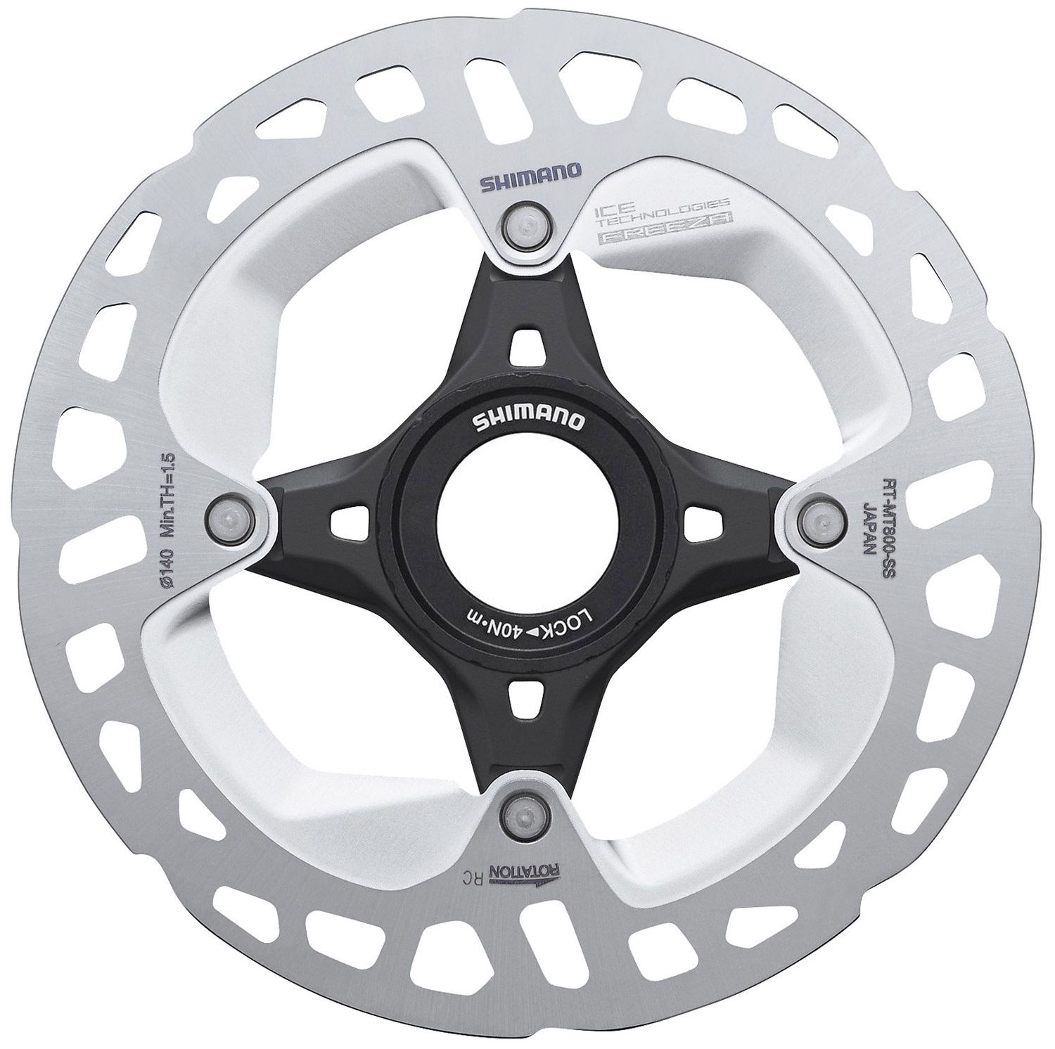 SHIMANO RT800 140MM ROAD C/L, Colour: Silver