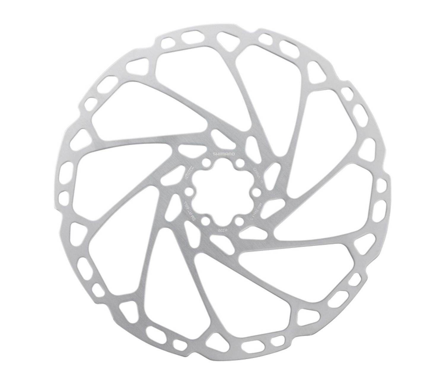 SHIMANO SMRT66 180MM 6 BOLT, Colour: Silver
