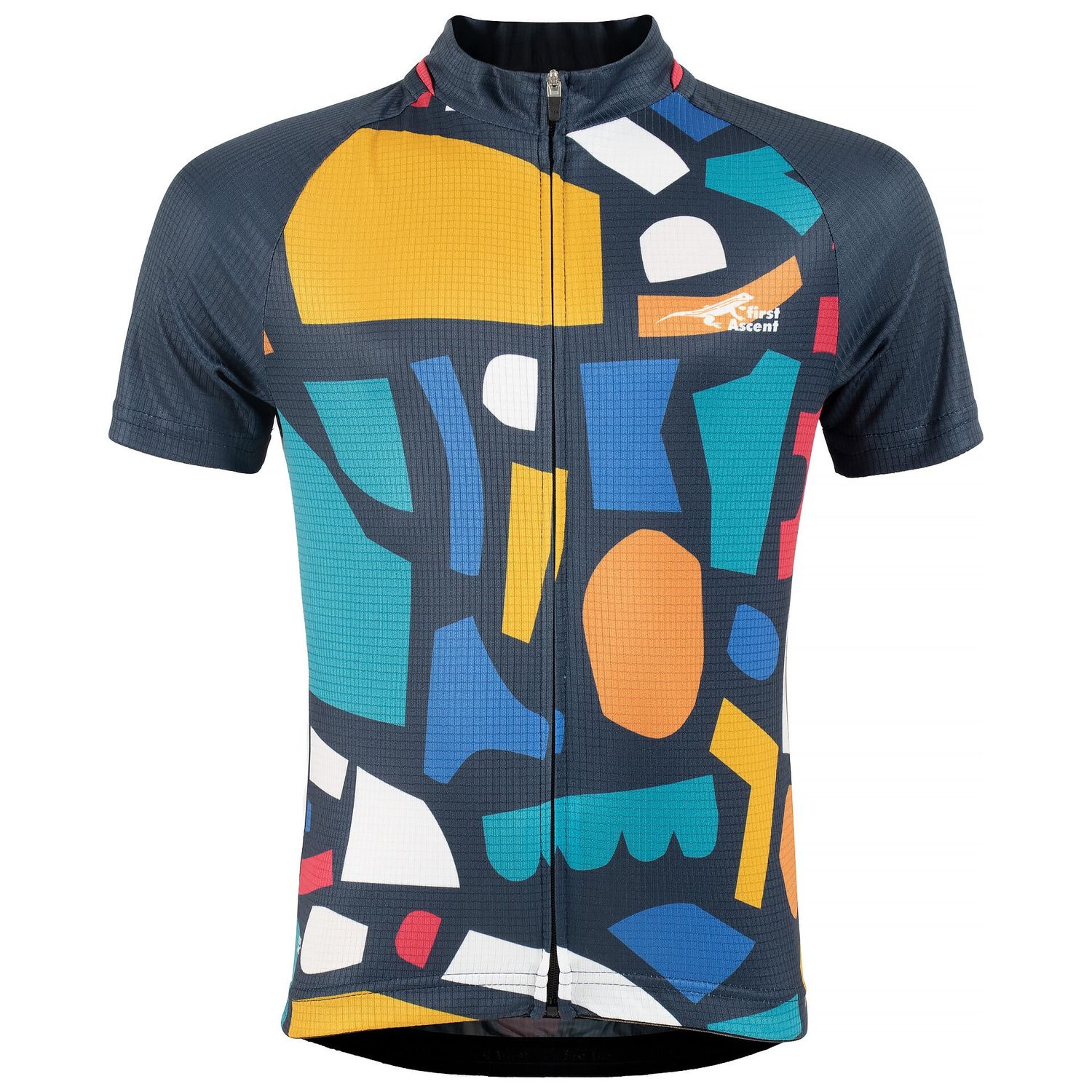 BOYS BLOCK CYCLING JERSEY, Size: 13-14