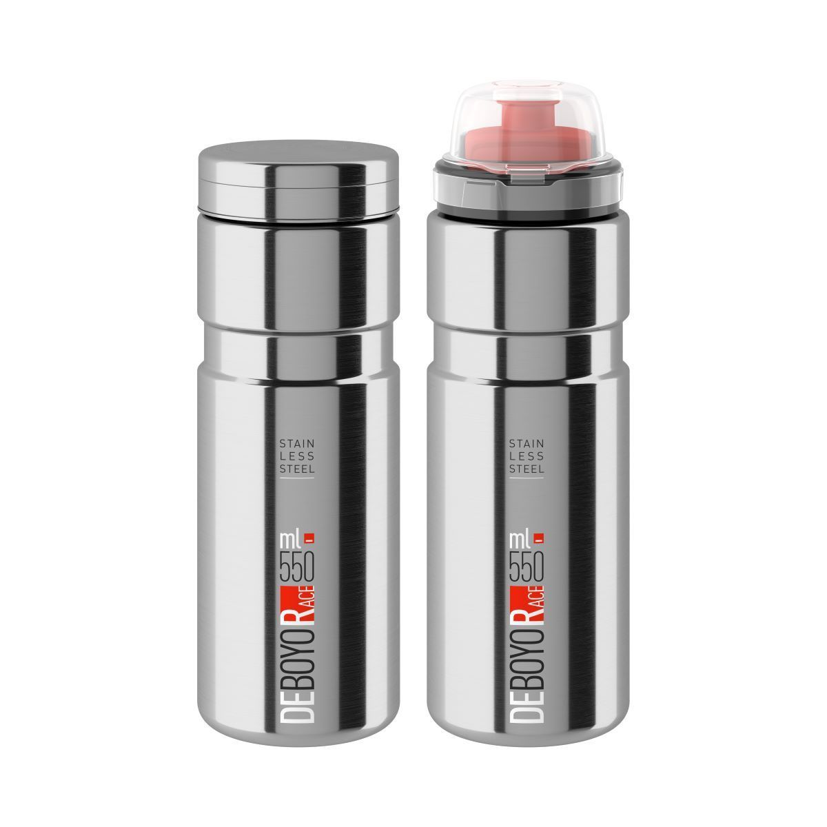 ELITE W/BOTTLE DEBOYO RACE THERMAL 550ML, Colour: Silver/Red