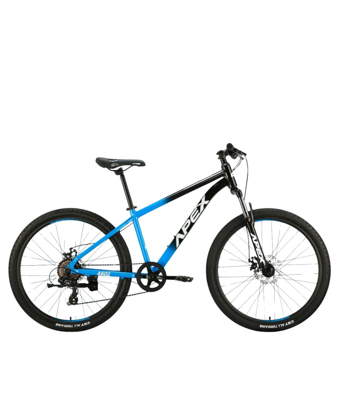 APEX A600 26&quot; ALLOY MTB MENS, Size: X Small, Colour: Black/Blue