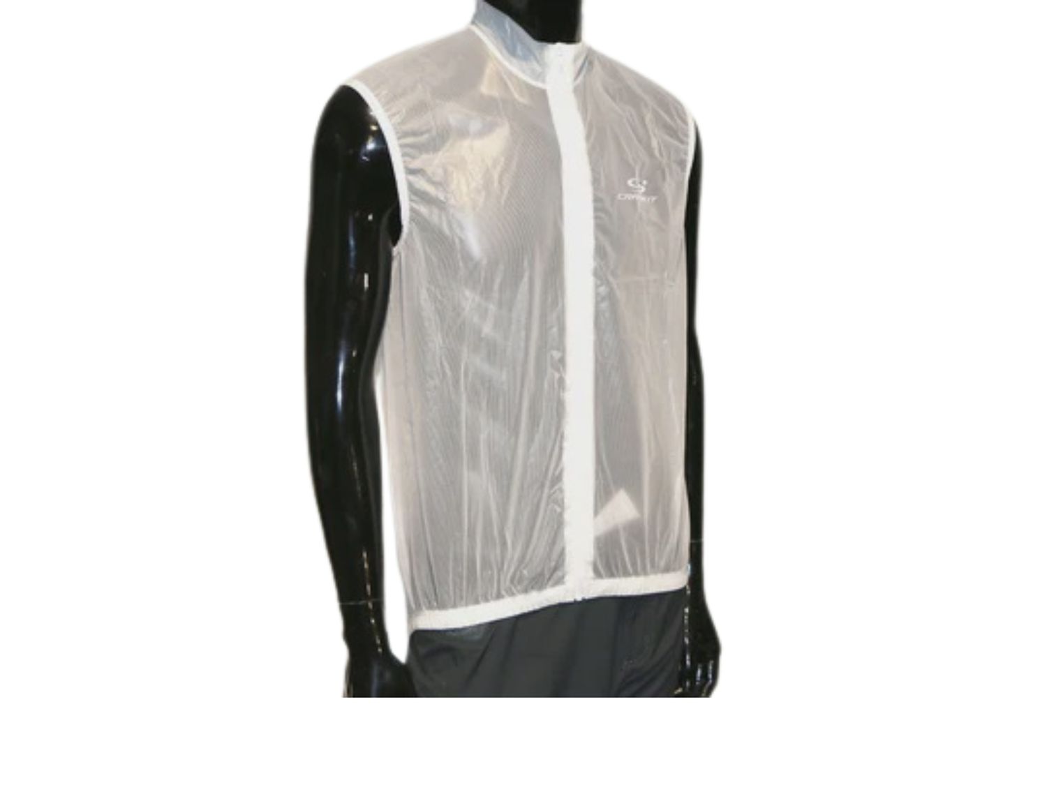 JACKET CRANKIT RAIN GILET, Colour: Transparent, Size: Small