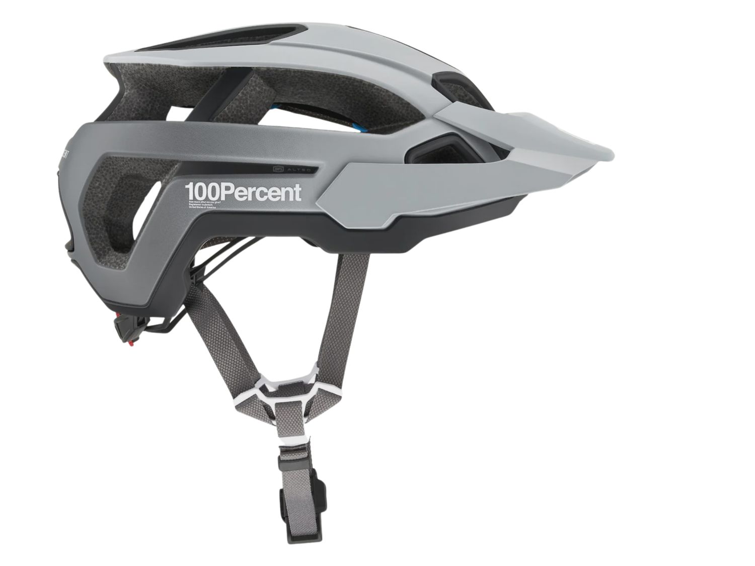 100% ALTEC HELMET W FIDLOCK, Colour: Silver, Size: S/M