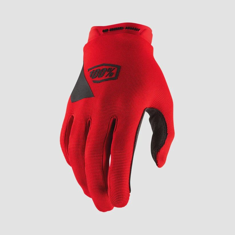100% RIDECAMP GLOVES RED, Size: S