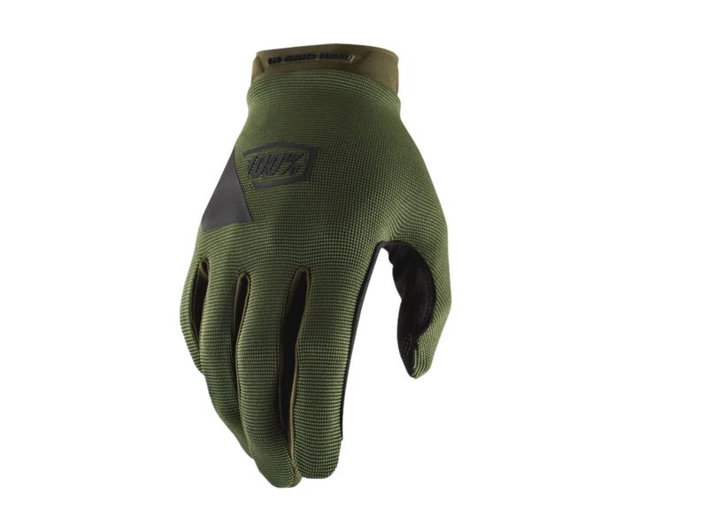 100% RIDECAMP GLOVES ARMY GREEN