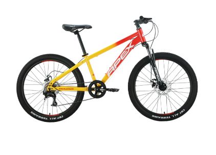 APEX A400 24&quot; MTB BOYS, Size: ONE SIZE, Colour: Red/Yellow