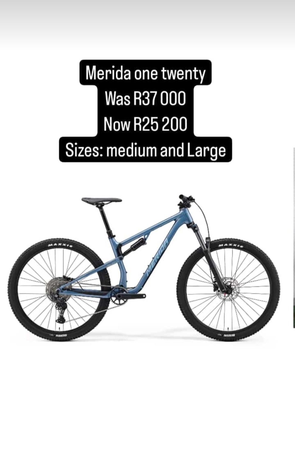MERIDA ONE TWENTY 300, Colour: STEEL BLUE, Size: M