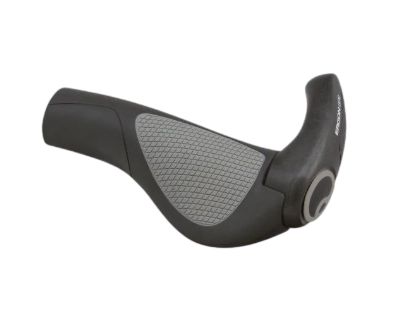 ERGON GP2 GRIP W/FIBRE BAR END, Colour: Black/Grey