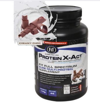 FIT PROTEIN X-ACT 44 SERVINGS, Colour: Creamy Choc