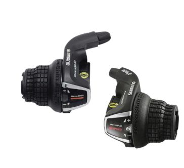 SHIMANO SL RS35 6 SPEED R-L SHIFTERS, Colour: Black