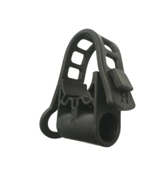 HOLDFAST FLEXI CLAMP  FOR ROUND + STRAP, Colour: Black