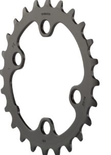 SHIMANO FCM6000 CHAINRING 24T, Colour: Black