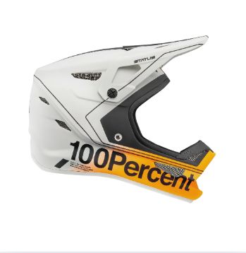 100% STATUS HELMET CARBY/SILVER, Colour: Carby/Silver, Size: Large