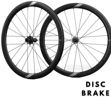 EXAR CARBON FIBER WHEELSET PRO SERIES 2025 -DISC BRAKE 45, Colour: BLACK