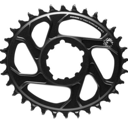 SRAM X SYNC 12SP C/R OVAL36T, Colour: BLACK