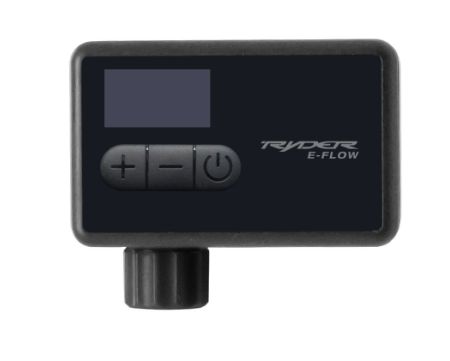 RYD EFLOW BIKE PUMP W/SILICONE COVER &amp; MOUNT STRAP, Colour: Black