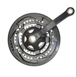 CWS044 - CHAINWHEEL SET MTB STEEL  28/38/48T 170MM