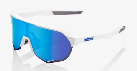 100% S2 MATTE WHITE- HIPER BLUE