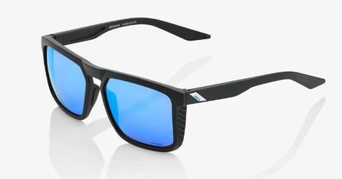 100% RENSHAW-MATTE BLACK, COLOR: HiPER Blue Multilayer Mirror Lens