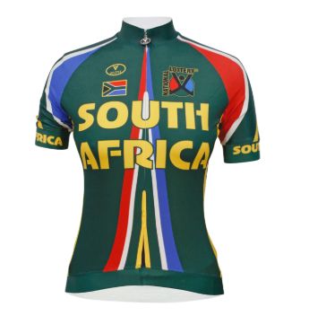 VELOTEX MEN'S CYCLING JERSEY, Colour: South Africa, Size: X Small