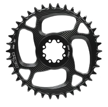TT CHAINRING SRAM 8-BOLT 3MM 38T BLACK, COLOR: Black